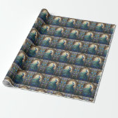 Elegant Pauw Gift Wrap papier (Uitgerold)