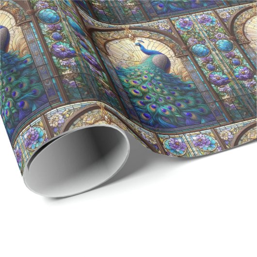 Elegant Pauw Gift Wrap papier (Rol Hoek)