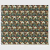 Elegant Pauw Gift Wrap papier (Vlak)