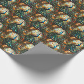 Elegant Pauw Gift Wrap papier (Hoek)