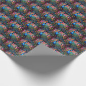 Elegant Pauw Gift Wrap papier (Hoek)