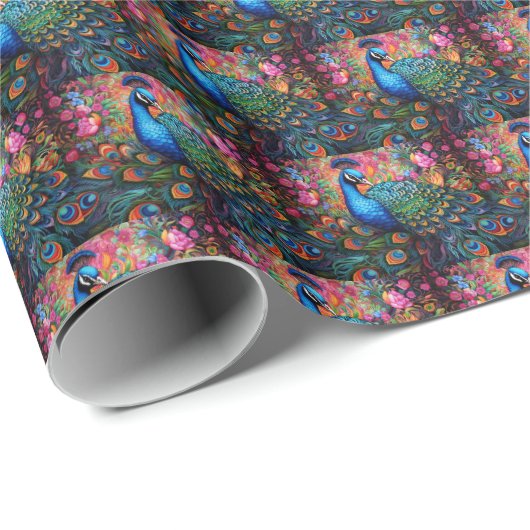 Elegant Pauw Gift Wrap papier (Rol Hoek)