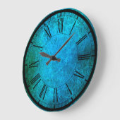 Elegant pauw kleuren muur klok (Hoek)