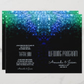 Elegant pauw kleurenlicht voor bruiloft (Voorkant / Achterkant)