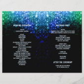 Elegant pauw kleurenlicht voor bruiloft (Achterkant)