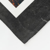 Elegant Paw Prints Speciaal foto van voetgedenktek Fleece Deken (Hoek)