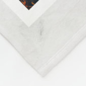 Elegant Paw Prints Speciaal foto van voetgedenktek Fleece Deken (Hoek)