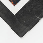 Elegant Paw Prints Speciaal foto van voetgedenktek Fleece Deken (Hoek)