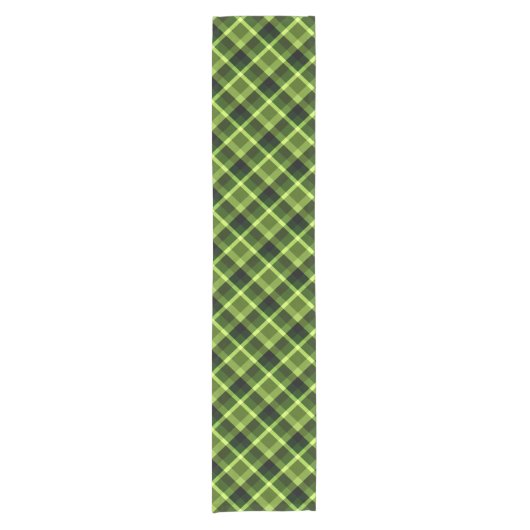 Elegant Pea Green Play Pattern Small Table Runner Korte Tafelloper (Voorkant)
