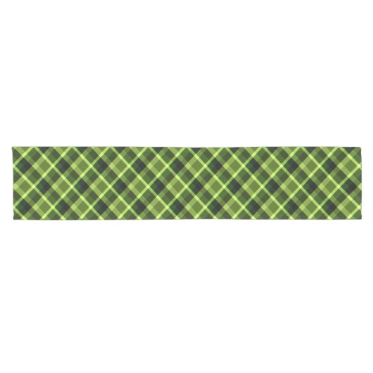 Elegant Pea Green Play Pattern Small Table Runner Korte Tafelloper (Horizontaal)