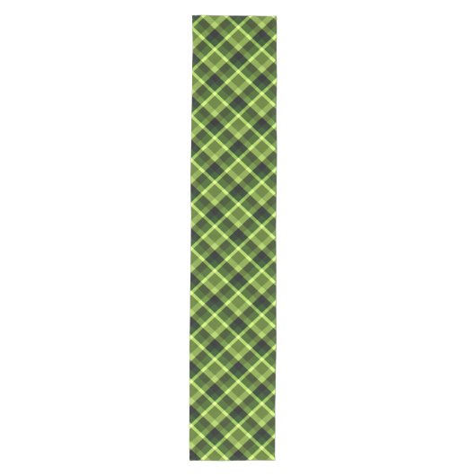 Elegant Pea Green Play Print Medium Table Runner Medium Tafelloper (Voorkant)