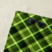Elegant Pea Green Pset Pattern Beach Towel Strandlaken (In situ)