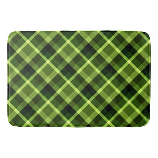 Elegant Pea Green Pset Pattern Large Bath Mat (Voorkant)
