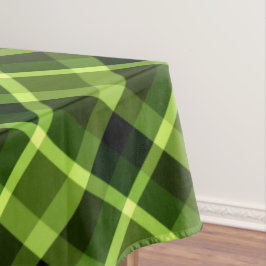 Elegant Pea Green Pset Pattern Large Tablecloth Tafelkleed