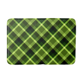 Elegant Pea Green Pset Pattern Medium Bath Mat
