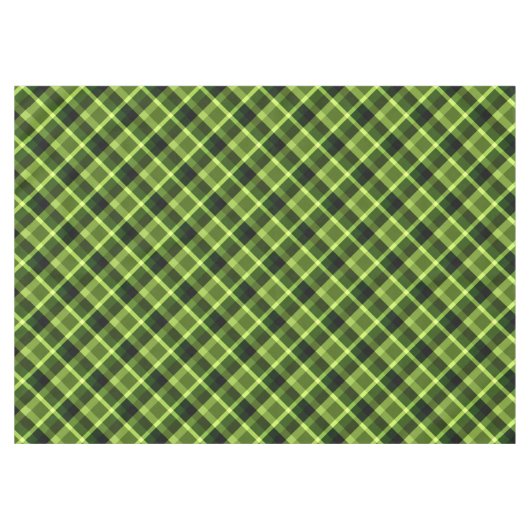 Elegant Pea Green Pset Pattern Medium Tablecloth Tafelkleed (Voorkant (Horizontaal))