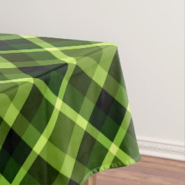 Elegant Pea Green Pset Pattern Medium Tablecloth Tafelkleed