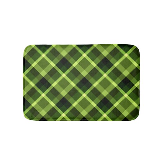 Elegant Pea Green Pset Pattern Small Bath Mat (Voorkant)