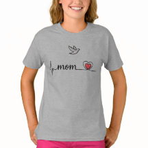 Elegant Peace Dove Mom Heartbeat - Custom Baby Bod