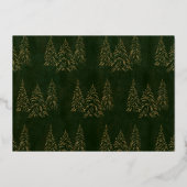 Elegant Peace & Love Photo Folie Holiday Kaart (Achterkant)