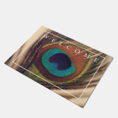 Elegant peace ock vether foto welkom deurmat (Schuin)