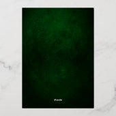 Elegant Peace on Earth Gold-kerstboom Folie Feestdagenkaart (Achterkant)