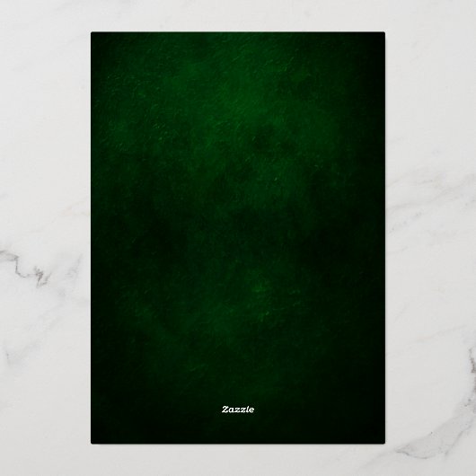 Elegant Peace on Earth Gold-kerstboom Folie Feestdagenkaart (Achterkant)