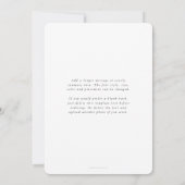 Elegant 'Peace' White Typographic Script Feestdagenkaart (Achterkant)