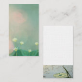 Elegant Peaceful Calm Lotus Soft Artistic Blank Visitekaartje (Voorkant / Achterkant)