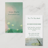 Elegant Peaceful Calm Lotus Soft Artistic Wellness Afsprakenkaartje (Voorkant / Achterkant)
