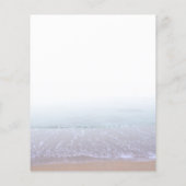Elegant Peaceful Morning Beach Flyers (Achterkant)