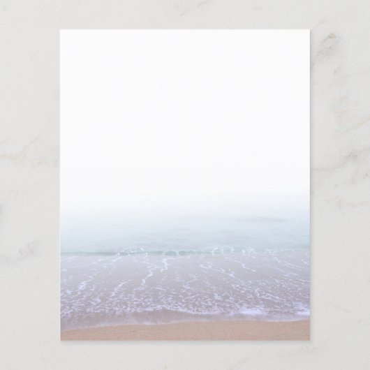 Elegant Peaceful Morning Beach Flyers (Achterkant)