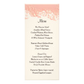 Elegant Peach Floral Swirl - Menu (Voorkant)