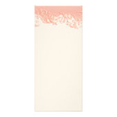 Elegant Peach Floral Swirl - Menu (Achterkant)