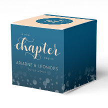 Elegant Peach Oceanic Blue Wedding a New Chapter