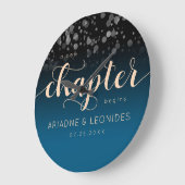 Elegant Peach Oceanic Blue Wedding a New Chapter Grote Klok (Hoek)