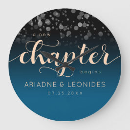 Elegant Peach Oceanic Blue Wedding a New Chapter Grote Klok