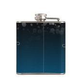 Elegant Peach Oceanic Blue Wedding a New Chapter Heupfles (Achterkant)