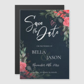 Elegant  Peach Oranje Floral Wedding (Voorkant / Achterkant)