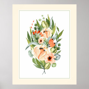 Elegant Peach Orchards Bunch Poster
