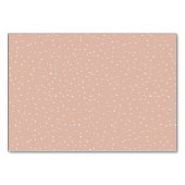 Elegant Peach Polka Dots Kaart (Achterkant)