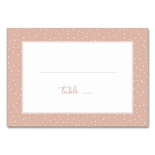 Elegant Peach Polka Dots Kaart (Voorkant)