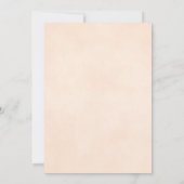 Elegant Peach Roos Reflection Romantic Wedding Kaart (Achterkant)