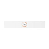 Elegant Peach Sparkle Wedding Script Calligraphy Uitnodigingen Wikkel (Vlak)