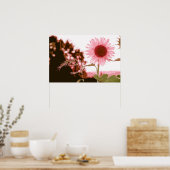 Elegant Peach Sunflower Artwork | POSTER (Keuken)