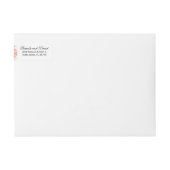 Elegant Peach Waterverf Floral Wedding (Voorkant)