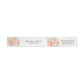 Elegant Peach Waterverf Floral Wedding (Individueel)