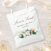 Elegant Peach White Waterverf Floral Fall Wedding Bedankzakje (Geknipt)