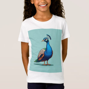 Elegant Peacock Art T-shirt