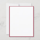 Elegant Peacock Bird Burgundy Red Feathers (Achterkant)